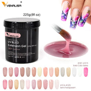 Self Leveling 8 oz  225 g Extension French Nails 25 Colors Soak Off UV LED Varnishes Camouflage Nail Gel Tips Topcoat
