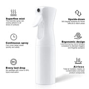 Hair Spray Bottle – Ultra Fine Continuous spray bottle Mister for Hairstyling, Cleaning, Plants, Misting & Skin Care (5 Ounce)