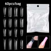Clear Nail Extension Forms Top Molds For Nails Quick Building Mold Dual Forms Full Cover Nail Tips Manicure Art Accessories