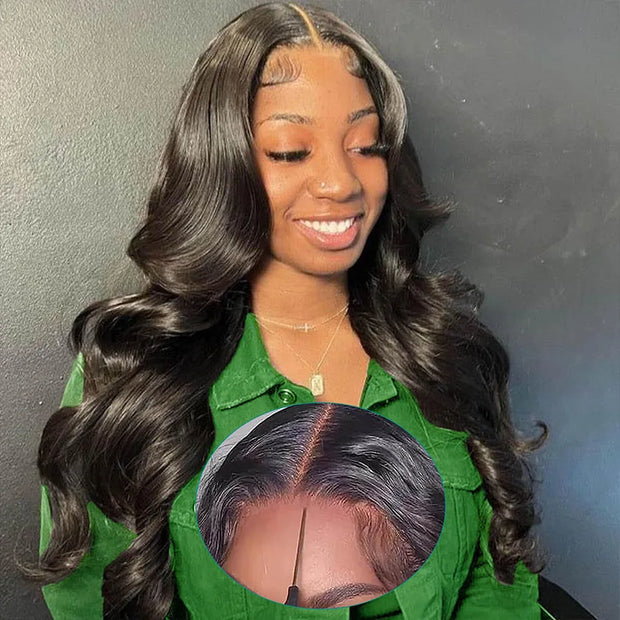 Body Wave 13x4 Transparent Lace Front Human Hair Wigs Brazilian Remy 32 34 Inch 4x4 Lace Closure Wear Go Glueless Wig For Women