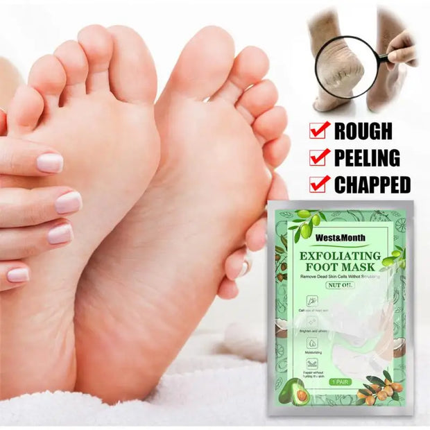 Exfoliating Foot Mask Feet Peeling Mask Spa Socks Smooth Dead Skin Remover Moisturizing Whitening Foot Mask Foot Care Products