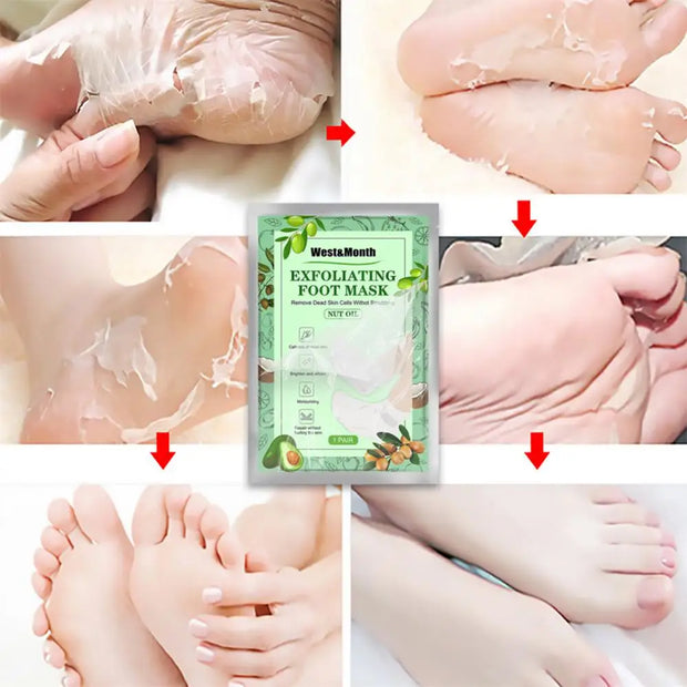 Exfoliating Foot Mask Feet Peeling Mask Spa Socks Smooth Dead Skin Remover Moisturizing Whitening Foot Mask Foot Care Products