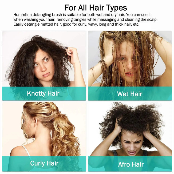 Scalp Massage Hair Brush Wet and Dry Detangling Hair Brush Head Care Hairbrush Reduce Fatigue Detangling Hair Styling Tool Women