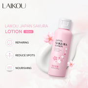 Sakura Facial Cleaner Korean Face Serum Exfoliating Peeling Gel Moisturize Toner Eye Cream Sunscreen Cosmetics Skin Care Set