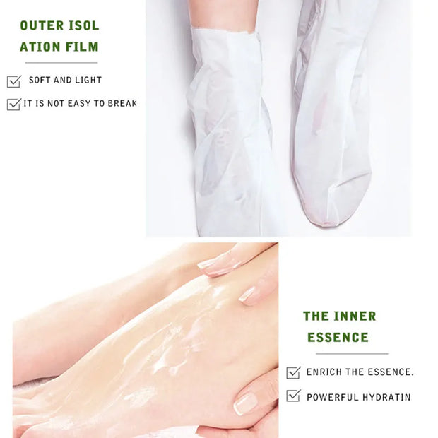 5 Pairs BIOAQUA Avocado Exfoliating Foot Mask Feet Peeling Masks Foot SPA Pedicure Socks Moisturizing Remove Dead Skin Foot Care