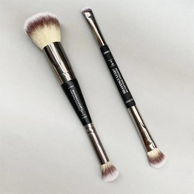 Double-ended COMPLEXION PERFECTION MAKEUP BRUSH 7 - Foundation Concealer Eyeshadow Contour Highlighting Beauty Cosmetics Tool