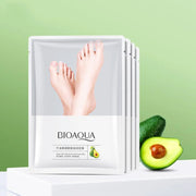 5 Pairs BIOAQUA Avocado Exfoliating Foot Mask Feet Peeling Masks Foot SPA Pedicure Socks Moisturizing Remove Dead Skin Foot Care